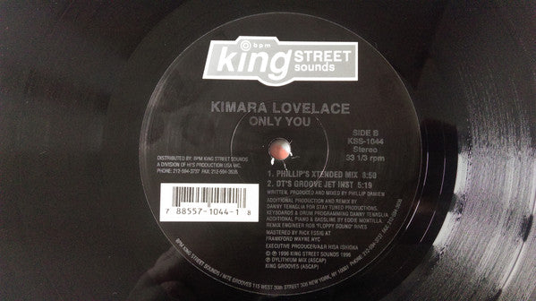 Kimara Lovelace : Only You (2x12")
