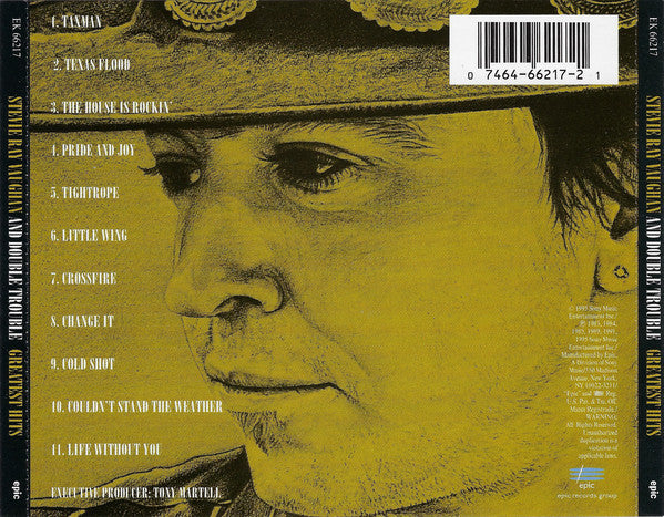 Stevie Ray Vaughan & Double Trouble : Greatest Hits (CD, Comp, RP, Pit)