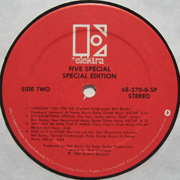 Five Special : Special Edition (LP, Album, SP)