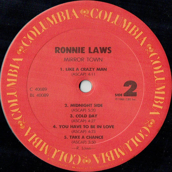 Ronnie Laws : Mirror Town (LP, Album, Car)