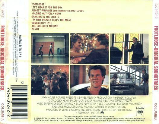 Various : Footloose (Original Soundtrack Of The Paramount Motion Picture) (CD, Album, RE)