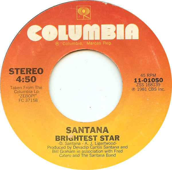 Santana : Winning (7", Single, Styrene, Ter)