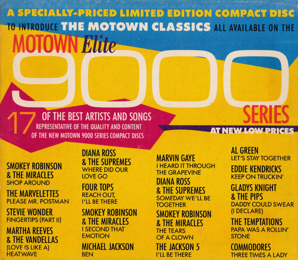 Various : An Introduction To The Motown Elite 9000 Series (CD, Comp, Ltd)