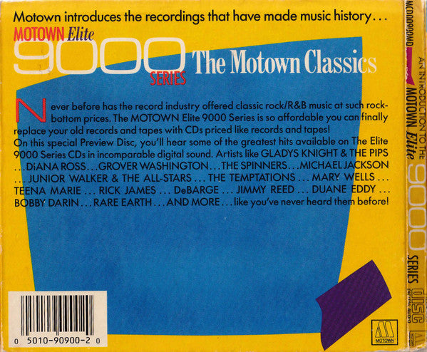 Various : An Introduction To The Motown Elite 9000 Series (CD, Comp, Ltd)