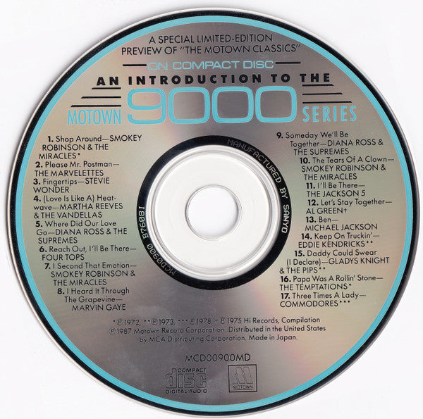 Various : An Introduction To The Motown Elite 9000 Series (CD, Comp, Ltd)