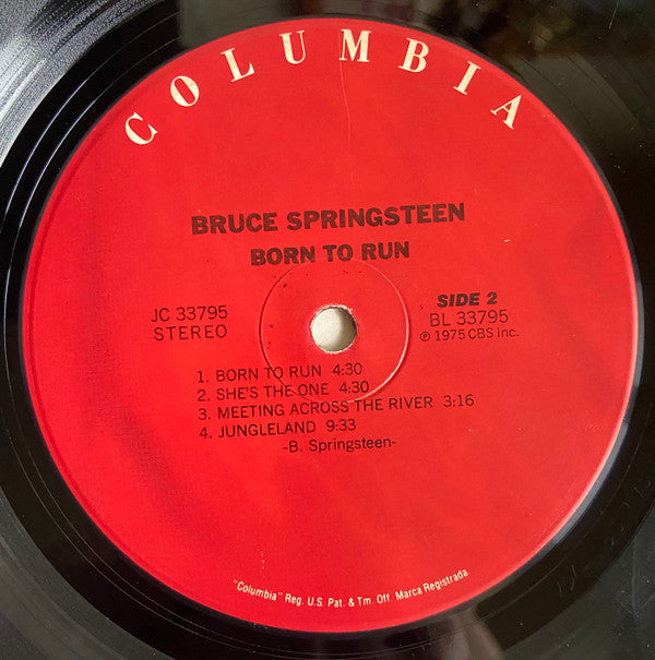 Bruce Springsteen : Born To Run (LP, Album, RE)