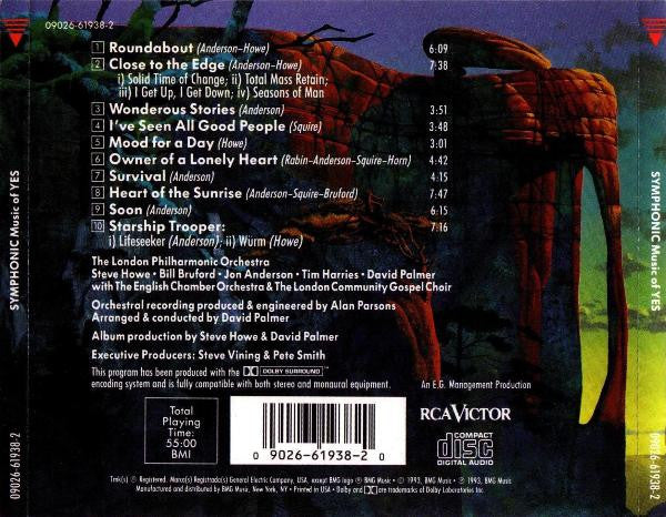 London Philharmonic Orchestra, Steve Howe • Bill Bruford • Jon Anderson • Tim Harries • David Palmer (2) With English Chamber Orchestra & London Community Gospel Choir : Symphonic Music Of Yes (CD, Album, Dol)