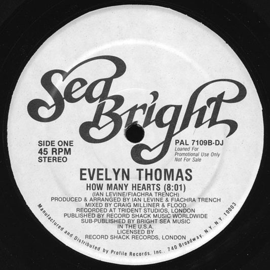 Evelyn Thomas : How Many Hearts (12", Promo)