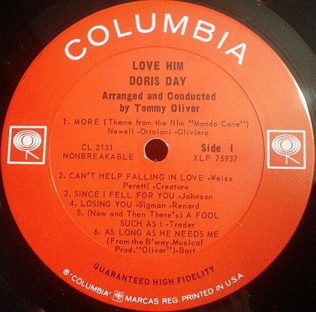 Doris Day : Love Him (LP, Album, Mono)