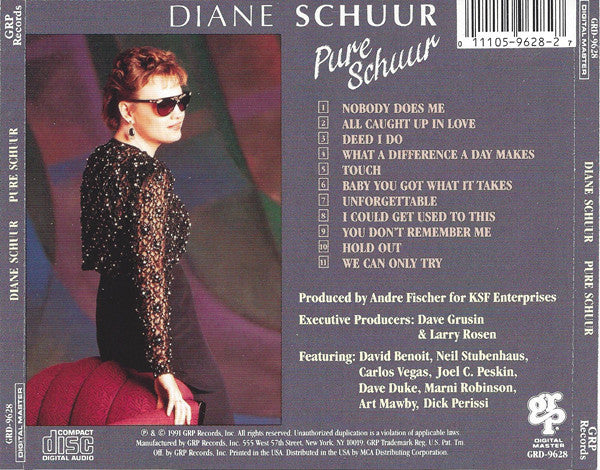 Diane Schuur : Pure Schuur (CD, Album)