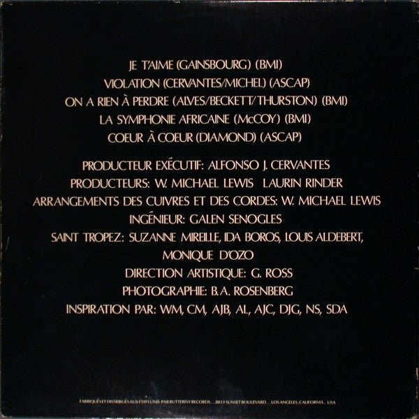 Saint Tropez : Je T'Aime (LP, Album)