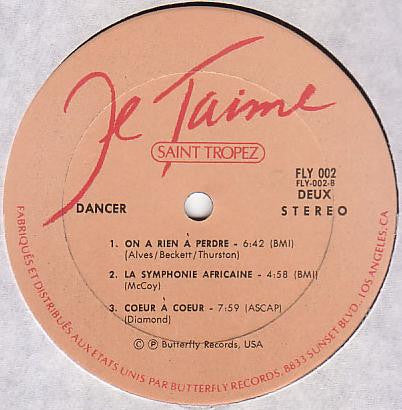 Saint Tropez : Je T'Aime (LP, Album)