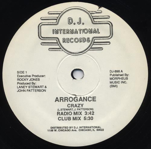 Arrogance : Crazy (12")