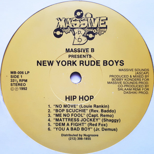 Various : New York Rude Boys (LP, Comp)