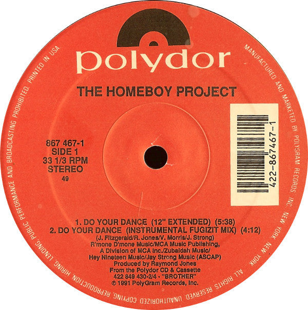 The Homeboy Project : Do Your Dance (12")