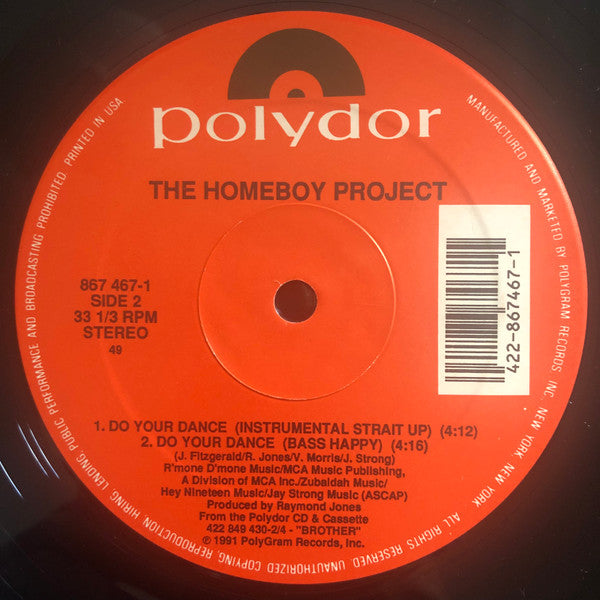 The Homeboy Project : Do Your Dance (12")