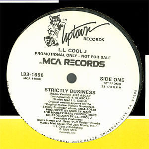 LL Cool J : Strictly Business (12", Single, Promo)