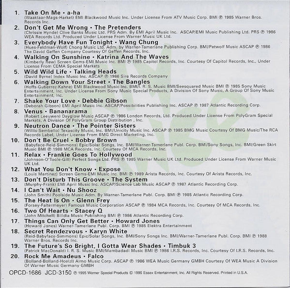 Various : Only Dance 1985-1989 (CD, Comp, RE)