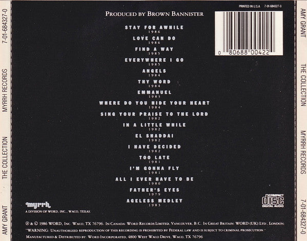 Amy Grant : The Collection (CD, Comp)
