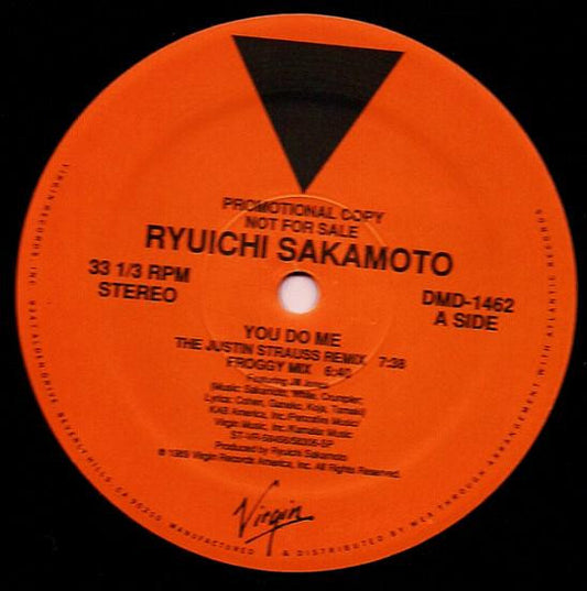 Ryuichi Sakamoto : You Do Me (12", Promo)