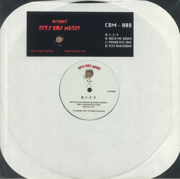 Eddie Fowlkes : 1-2-3/Hold Me Down/Pandemic One/Test Unknown (2x12")