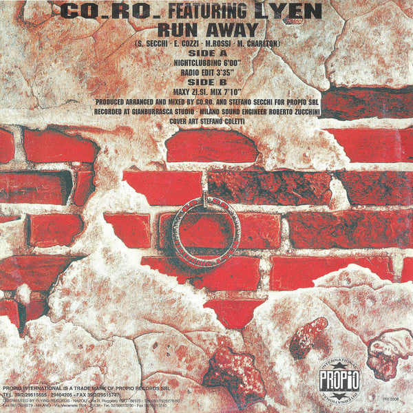 CO.RO. Featuring Lyen : Run Away (12")