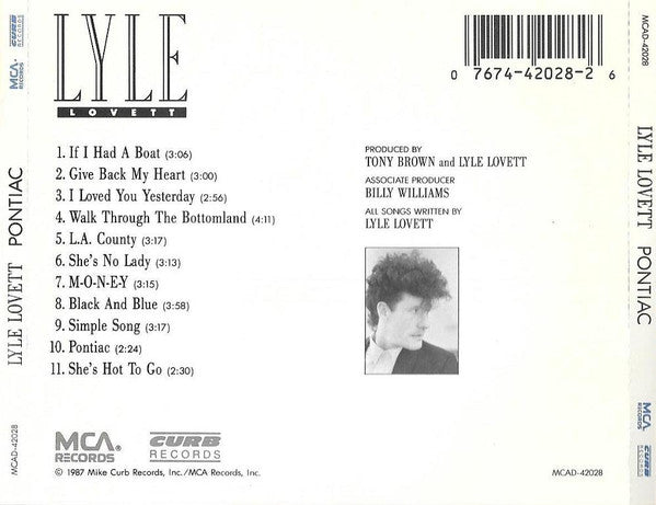 Lyle Lovett : Pontiac (CD, Album)