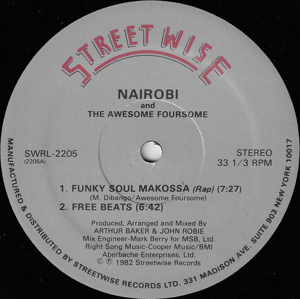 Nairobi And Awesome Foursome / Nairobi : Funky Soul Makossa (12")