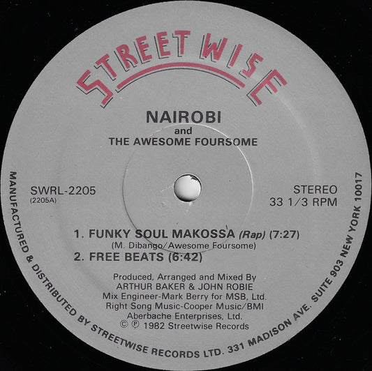 Nairobi And Awesome Foursome / Nairobi : Funky Soul Makossa (12")
