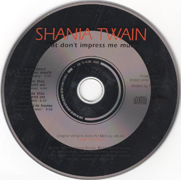 Shania Twain : That Don't Impress Me Much (CD, Maxi)