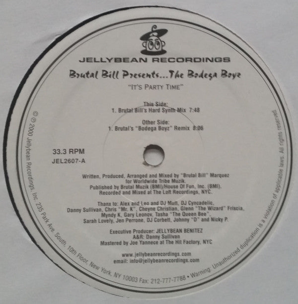 Brutal Bill : It's Party Time (12")