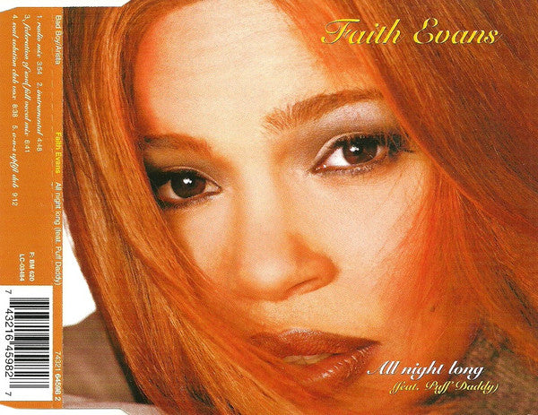 Faith Evans Feat. Puff Daddy : All Night Long (CD, Single)