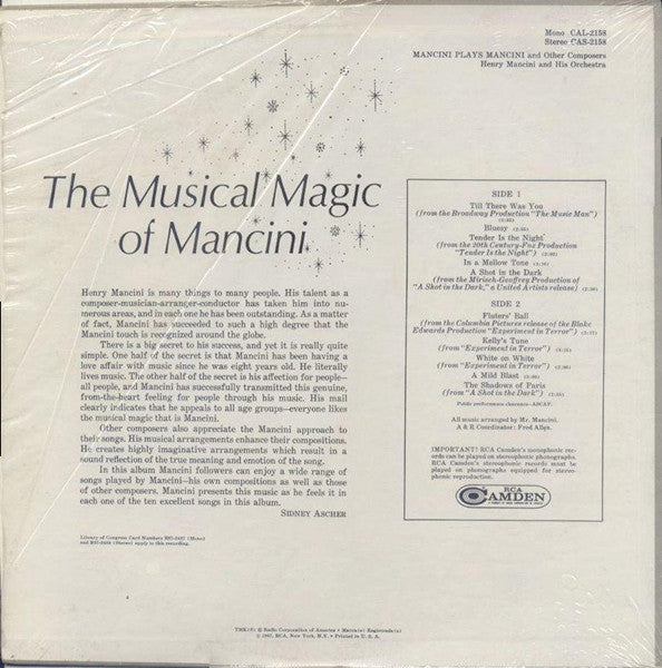 Henry Mancini And His Orchestra : Mancini Plays Mancini (And Other Composers) (LP, Album, RE)