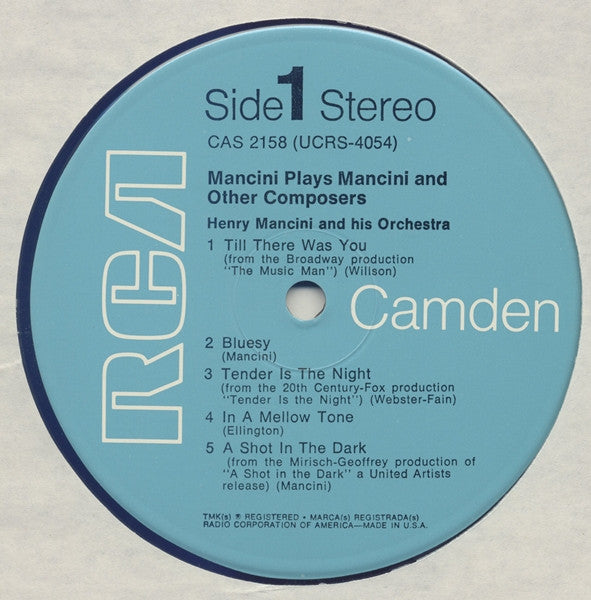 Henry Mancini And His Orchestra : Mancini Plays Mancini (And Other Composers) (LP, Album, RE)