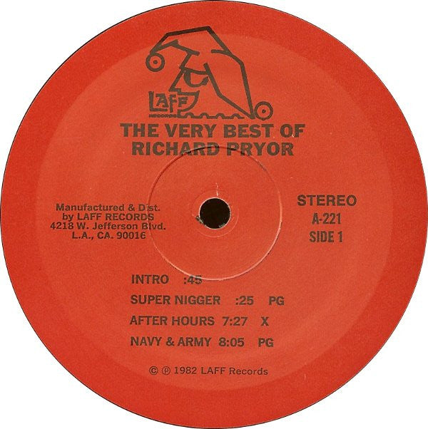 Richard Pryor : The Very Best Of Richard Pryor (LP, Comp)