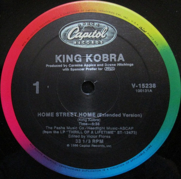 King Kobra (4) : Home Street Home (12")