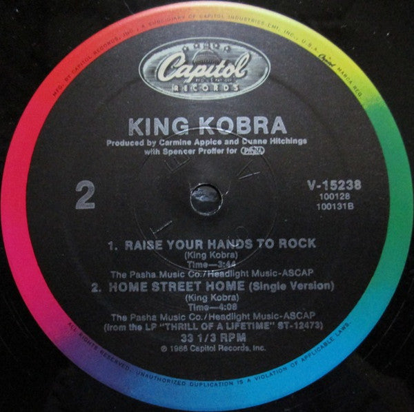 King Kobra (4) : Home Street Home (12")