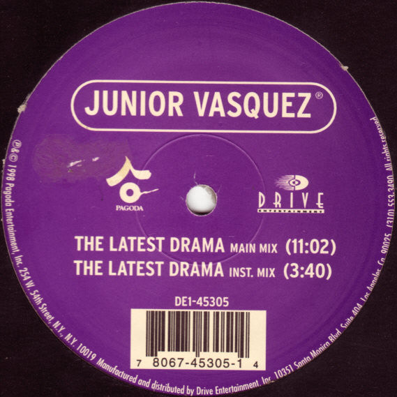 Pepstar Featuring Pre / Junior Vasquez : To The Rhythm / The Latest Drama (12")