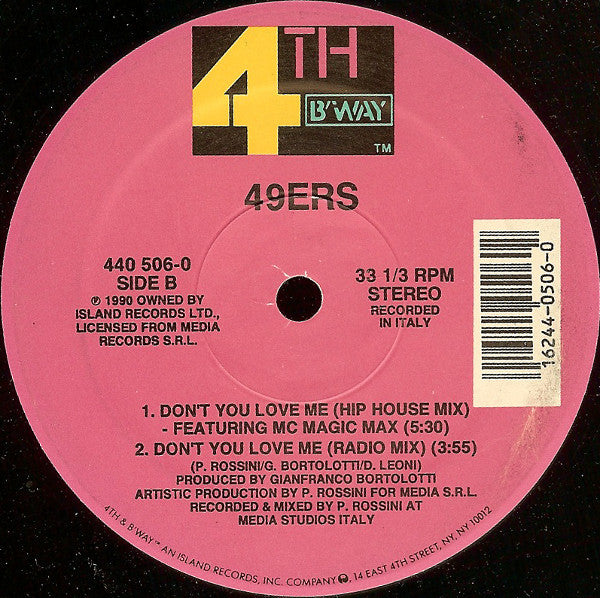 49ers : Don't You Love Me (12", Single)
