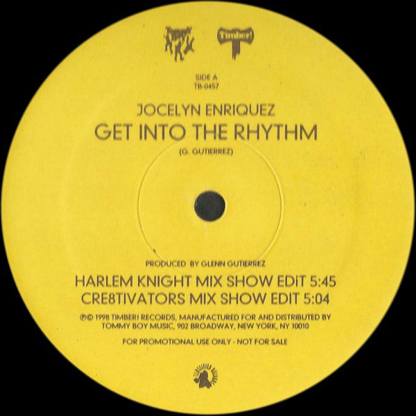 Jocelyn Enriquez : Get Into The Rhythm (12", Promo)