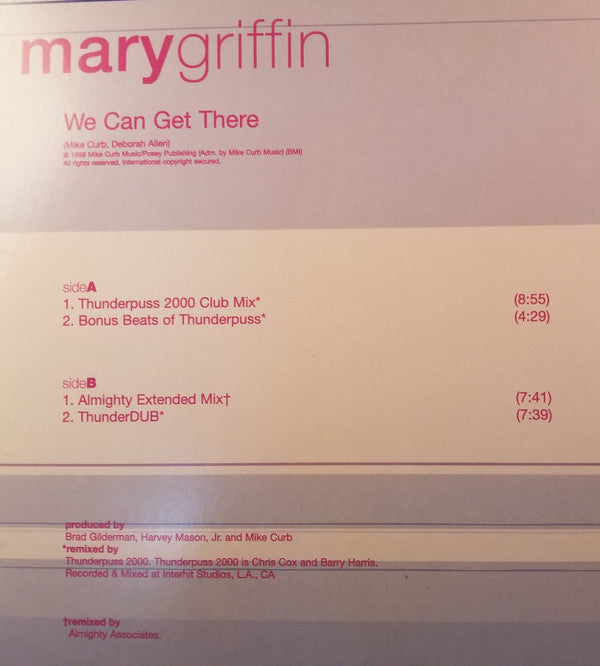 Mary Griffin : We Can Get There - Dance Mixes (12", Promo)