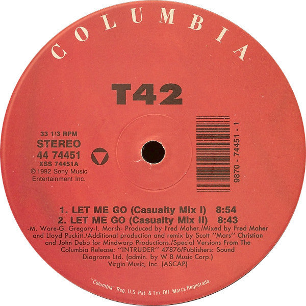 T42 : Let Me Go (12")