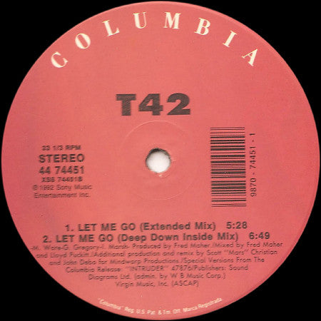 T42 : Let Me Go (12")