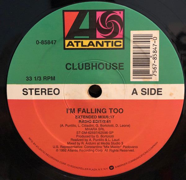 Club House : I'm Falling Too (12")