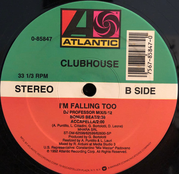 Club House : I'm Falling Too (12")