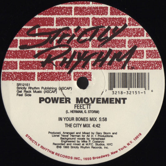 Power Movement : Feel It / Pull It Higher (12")