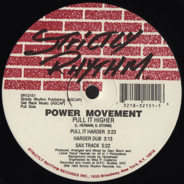 Power Movement : Feel It / Pull It Higher (12")