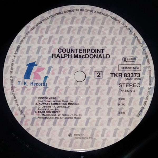 Ralph MacDonald : Counterpoint (LP, Album)