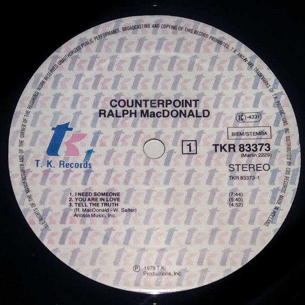 Ralph MacDonald : Counterpoint (LP, Album)