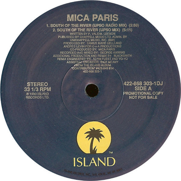 Mica Paris : South Of The River (12", Promo)